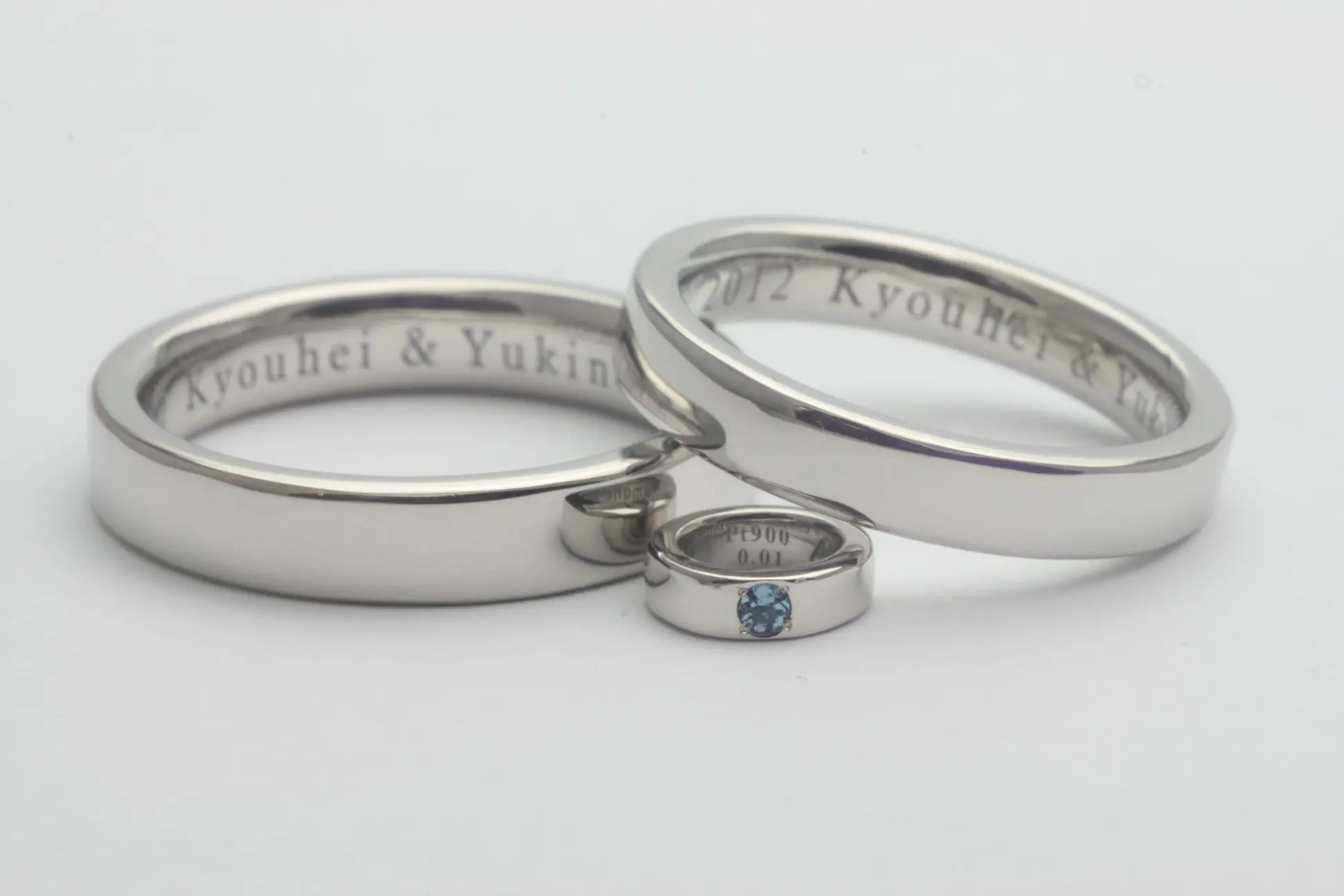 3本の幸せリング | 結婚・婚約指輪のオーダーメイドは鍛造指輪＜TANZO＞