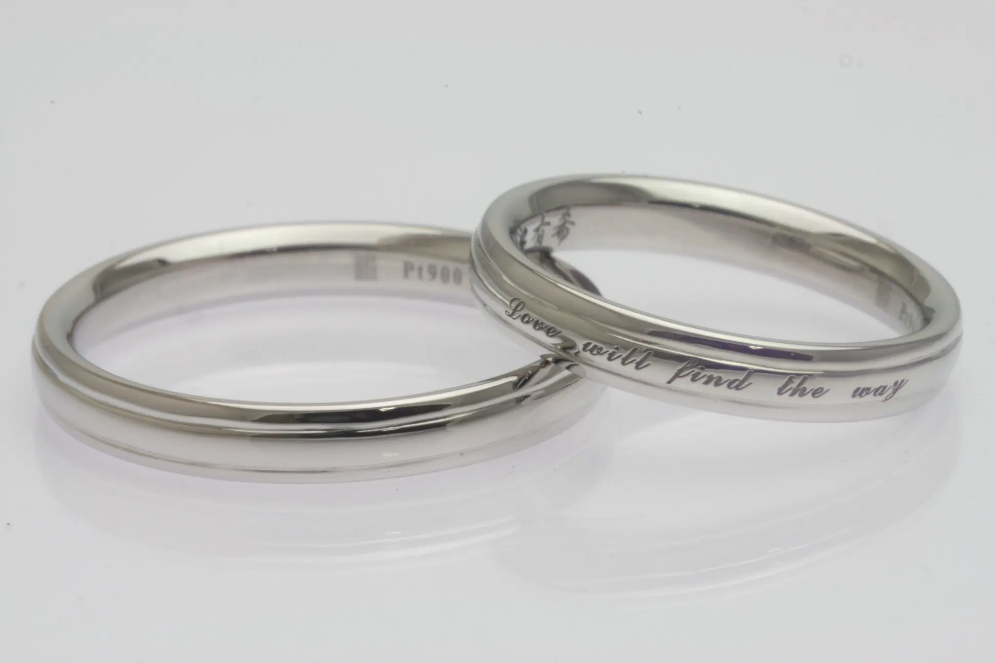 ストレート英字刻印リング | 結婚・婚約指輪のオーダーメイドは鍛造 