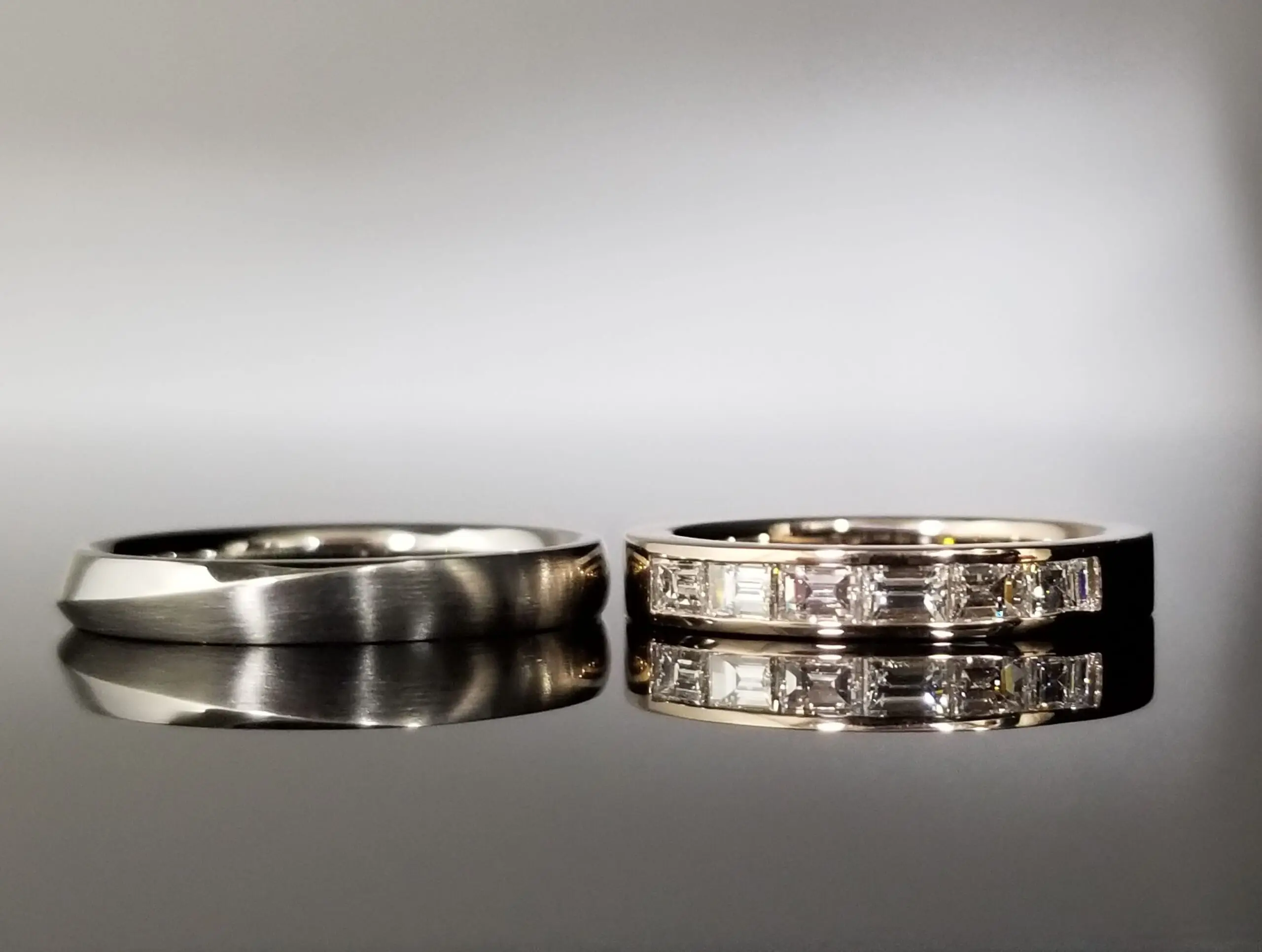 バケットダイヤモンドのエタニティリング | 結婚・婚約指輪のオーダーメイドは鍛造指輪＜TANZO＞