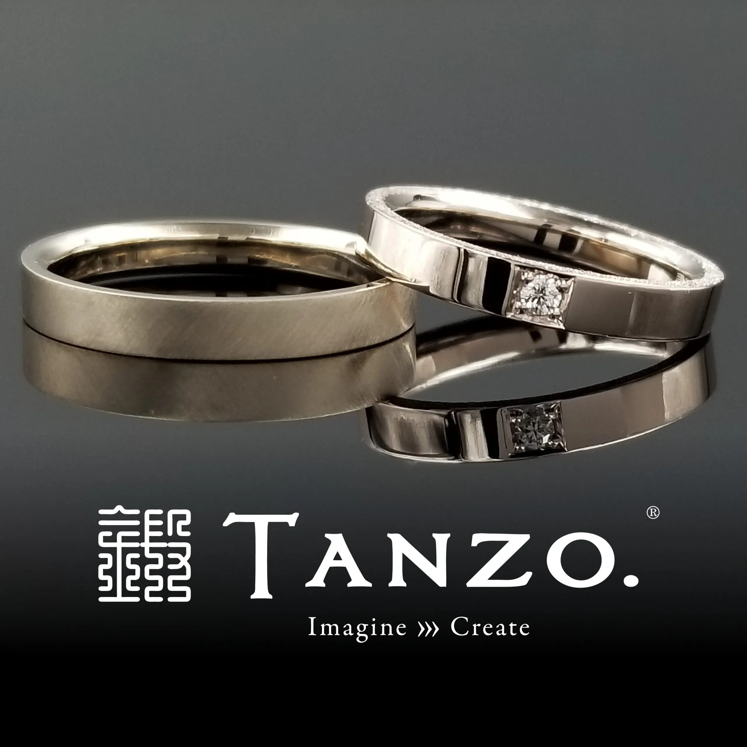 【恋といふらむ】 | 結婚・婚約指輪のオーダーメイドは鍛造指輪＜TANZO＞