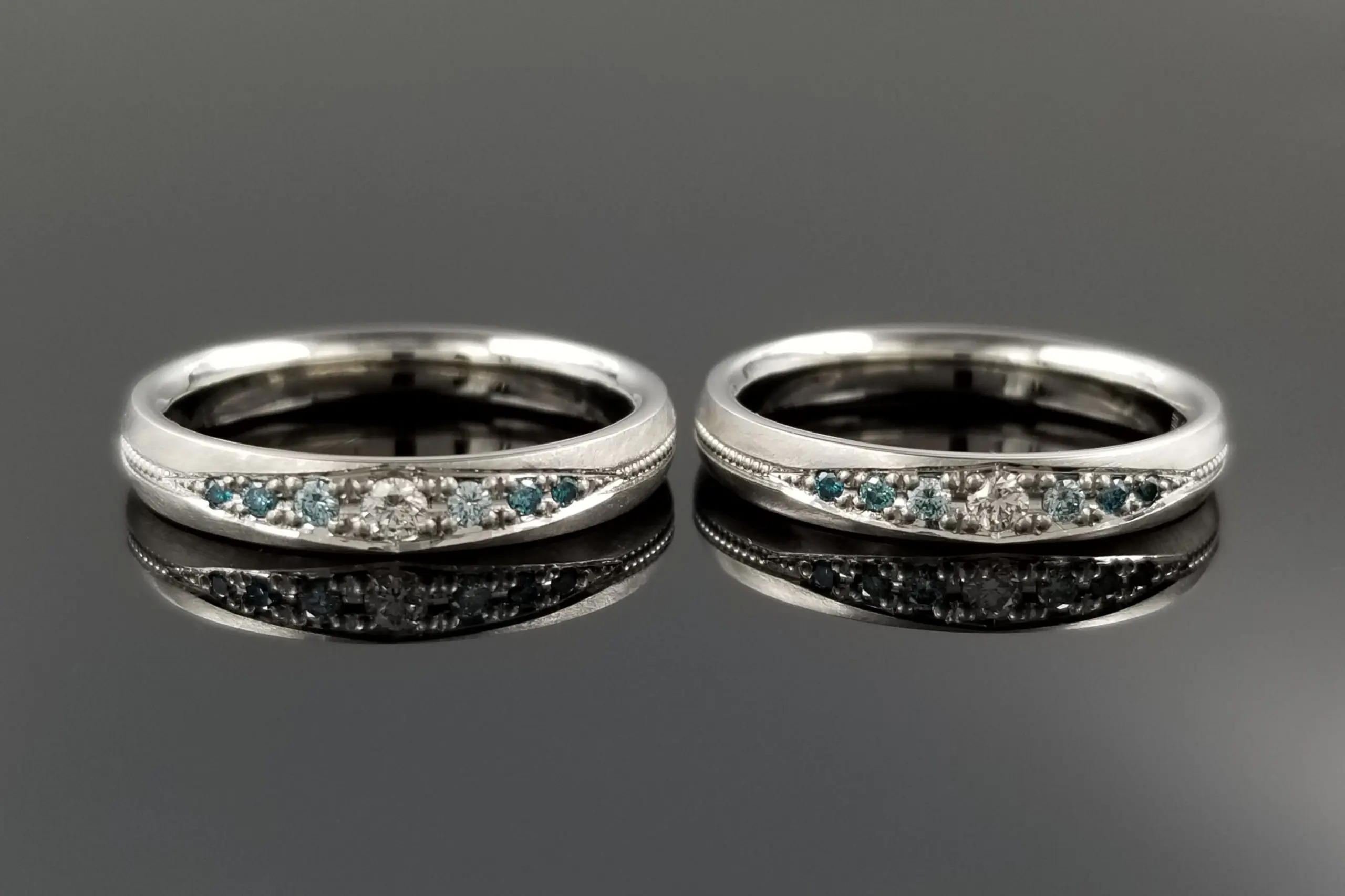冬をイメージ！お揃いデザインのご結婚指輪 | 結婚・婚約指輪のオーダーメイドは鍛造指輪＜TANZO＞