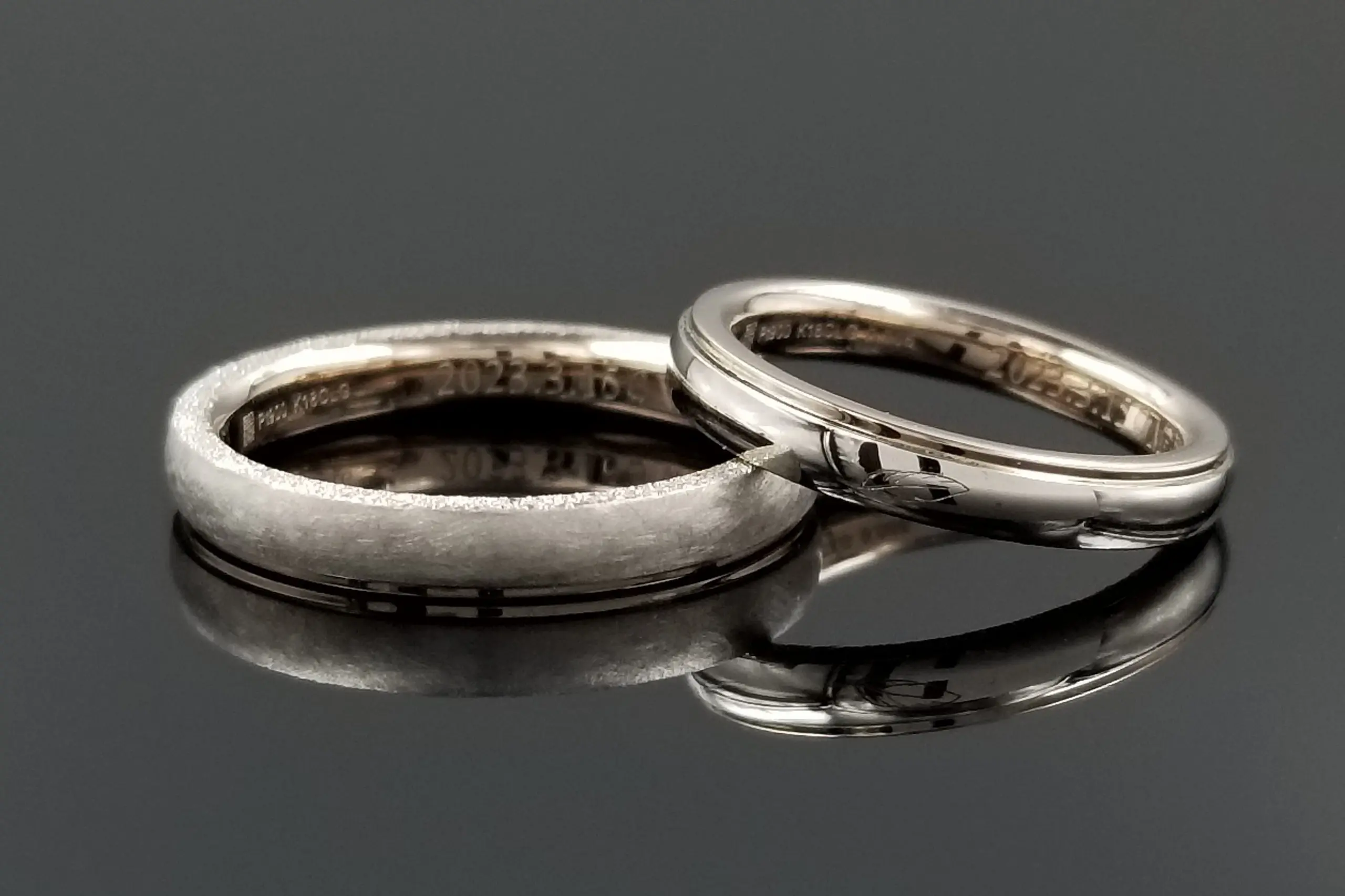つながるデザインで、ご結婚指輪らしいペア感満載のリングに。 | 結婚 